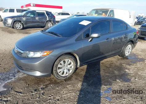 2012 Honda Civic Lx from USA, damaged, VIN 19XFB2F5XCE106633